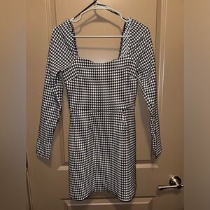 Francesca's Collections Houndstooth Dress